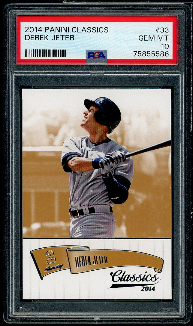 Derek Jeter Card 2014 Panini Classics #33 PSA 10 Image 1