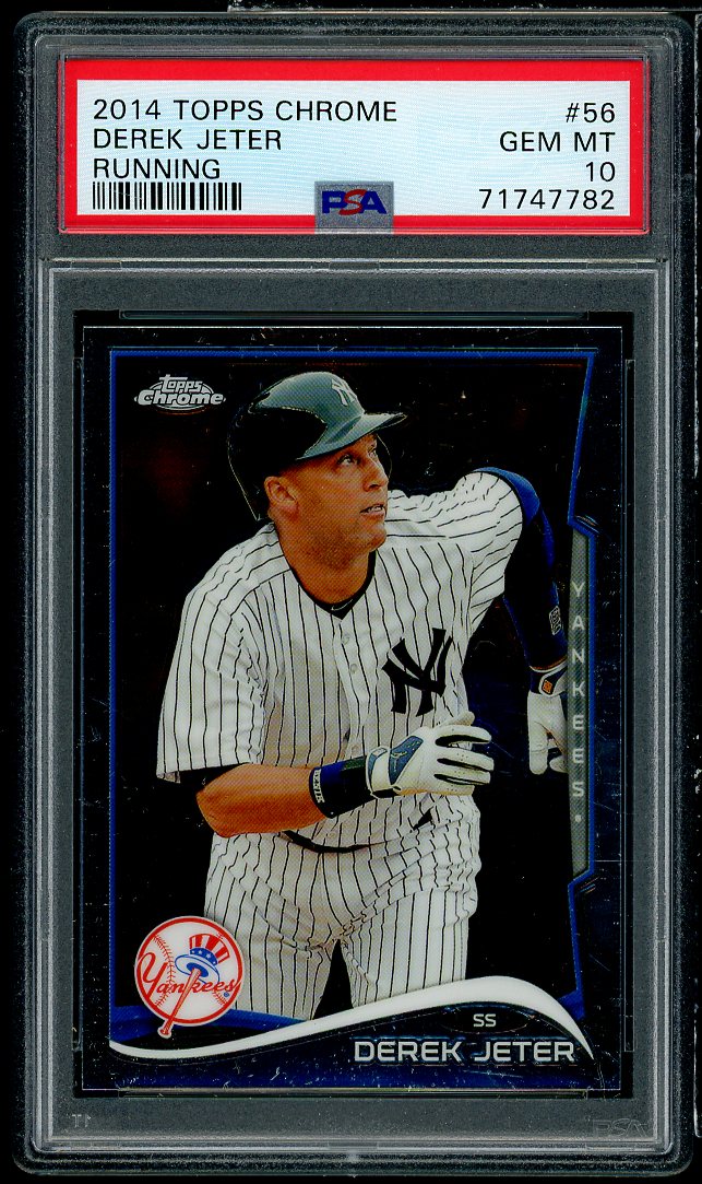 Derek Jeter Card 2014 Topps Chrome #56 PSA 10 Image 1