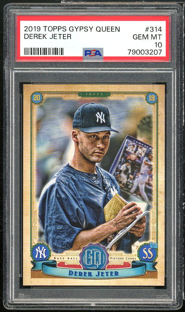 Derek Jeter Card 2019 Topps Gypsy Queen #314 PSA 10 Image 1