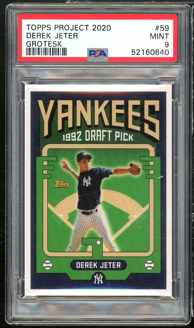 Derek Jeter Card 2020 Topps Project 2020 #59 PSA 9 Image 1