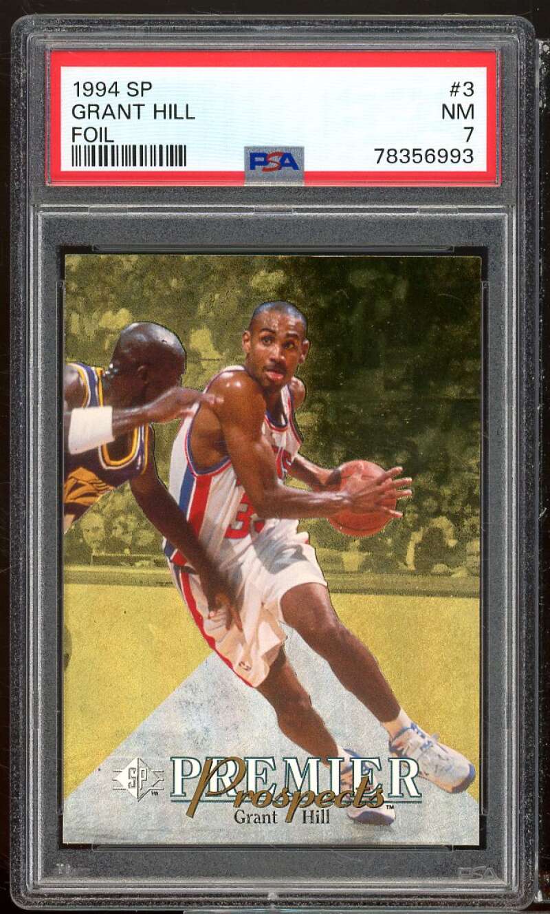 Grant Hill Rookie Card 1994-95 SP #3 PSA 7 Image 1