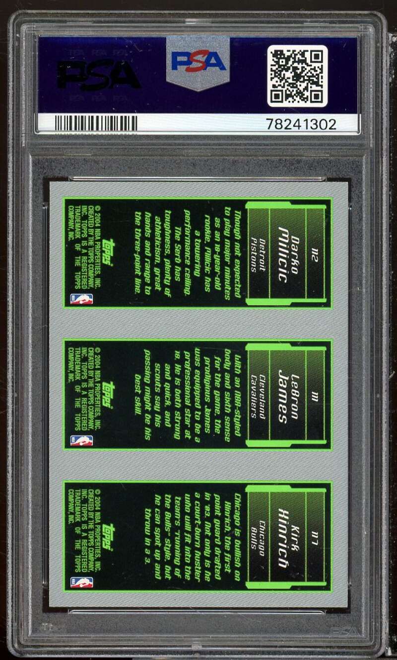 Lebron James Rookie Card 2003-04 Topps Rookie Matrix #111 PSA 5 Image 2