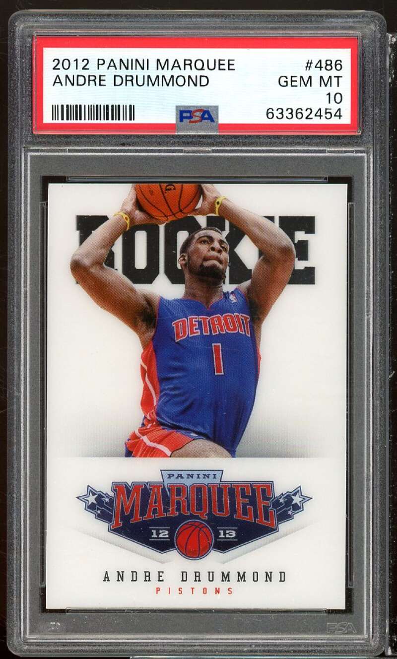 Andre Drummond Rookie Card 2012-13 Panini Marquee #486 PSA 10 Image 1