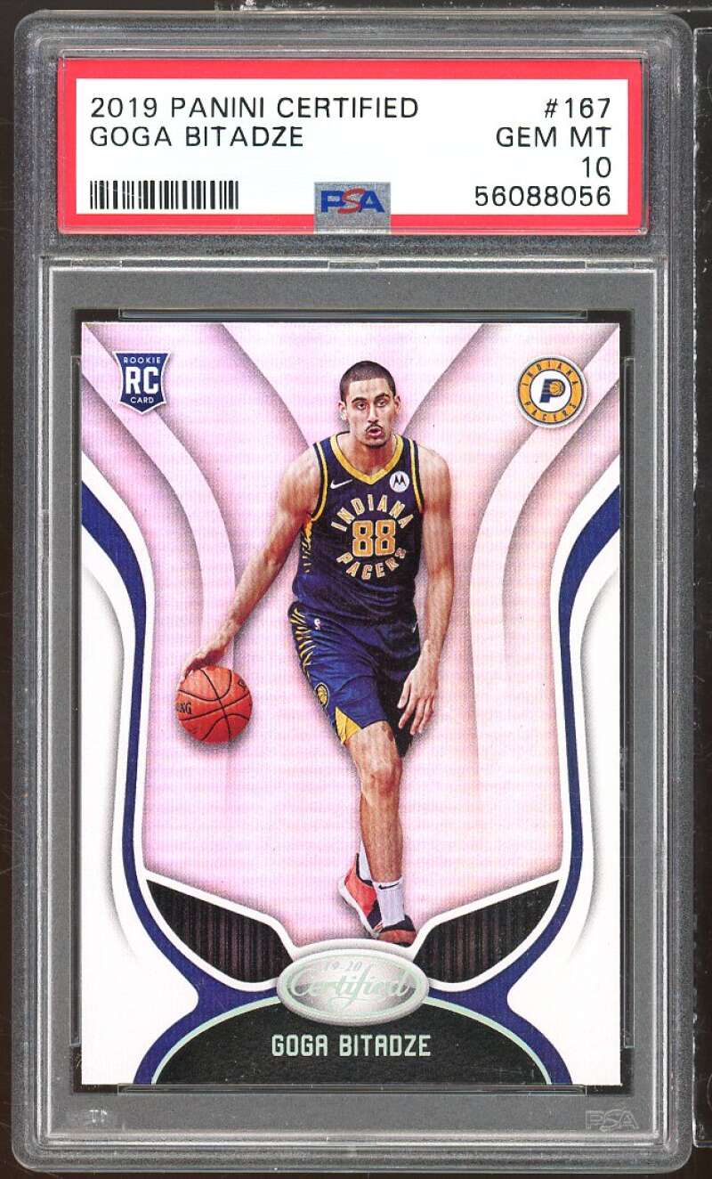 Goga Bitadze Rookie Card 2019-20 Panini Certified #167 PSA 10 Image 1