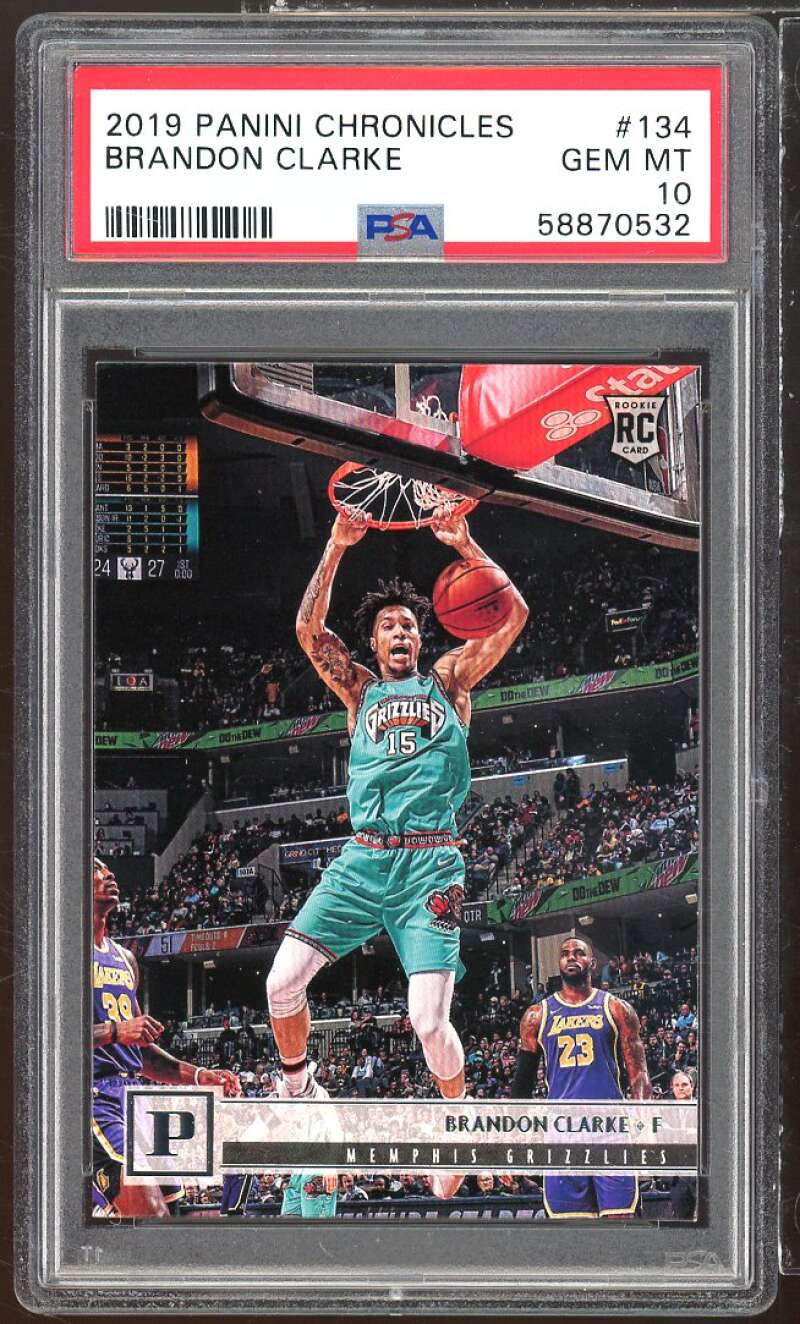 Brandon Clarke Rookie Card 2019-20 Panini Chronicles #134 PSA 10 Image 1