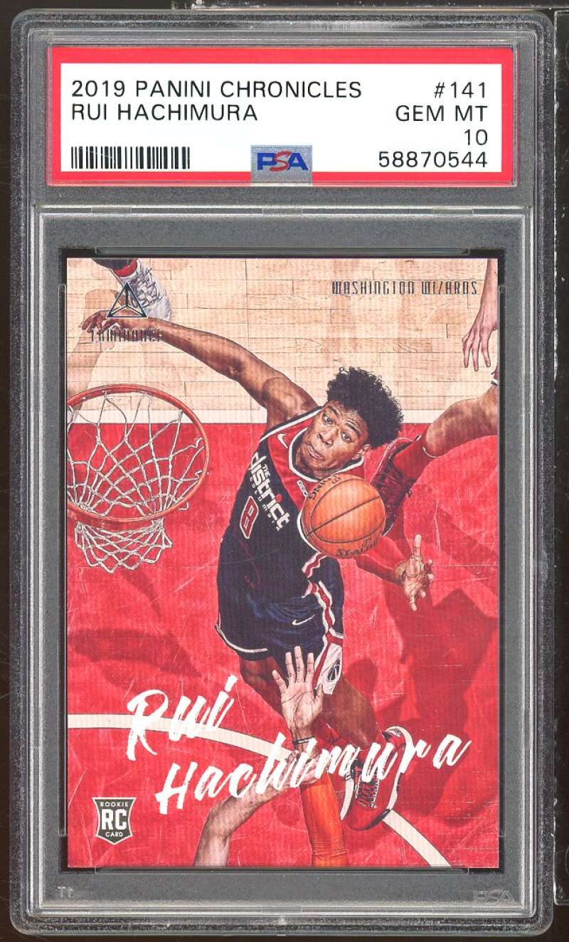 Rui Hachimura Rookie Card 2019-20 Panini Chronicles #141 PSA 10 Image 1