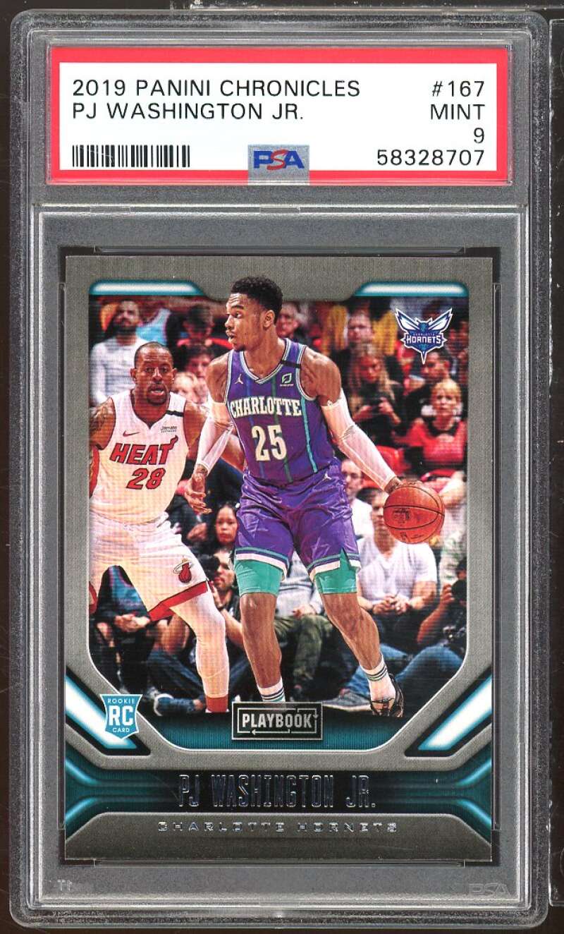 PJ Washington Jr. Rookie Card 2019-20 Panini Chronicles #167 PSA 9 Image 1