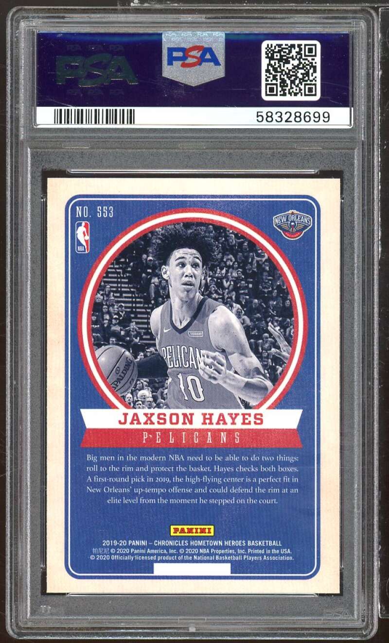 Jaxson Hayes Rookie Card 2019-20 Panini Chronicles #553 PSA 10 Image 2