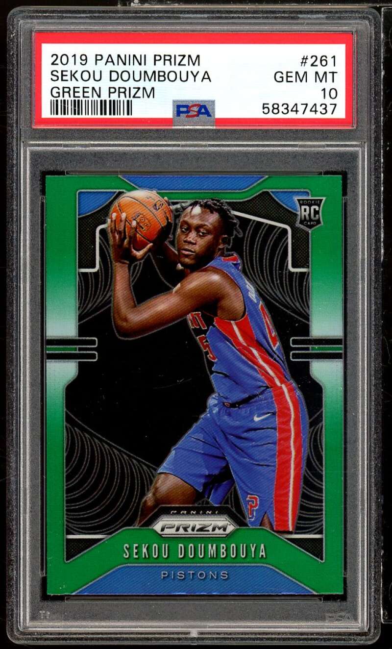 Sekou Doumbouya Rookie Card 2019-20 Panini Prizm Green Prizm #261