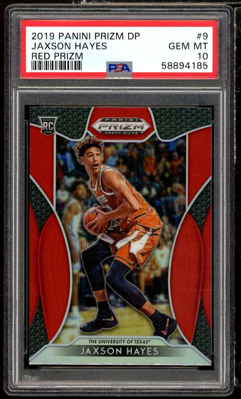 Jaxson Hayes Rookie Card 2019-20 Panini Prizm DP Red Prizm #9 PSA 10 Image 1