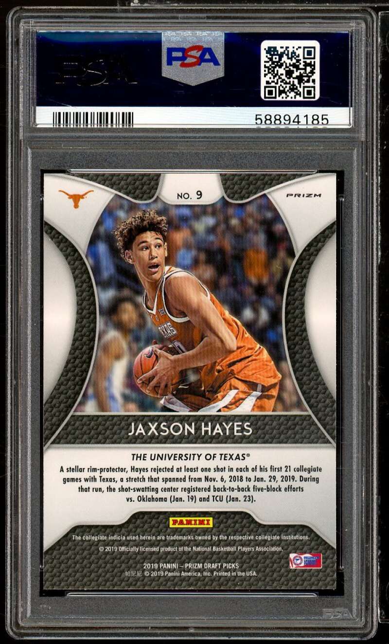 Jaxson Hayes Rookie Card 2019-20 Panini Prizm DP Red Prizm #9 PSA 10 Image 2