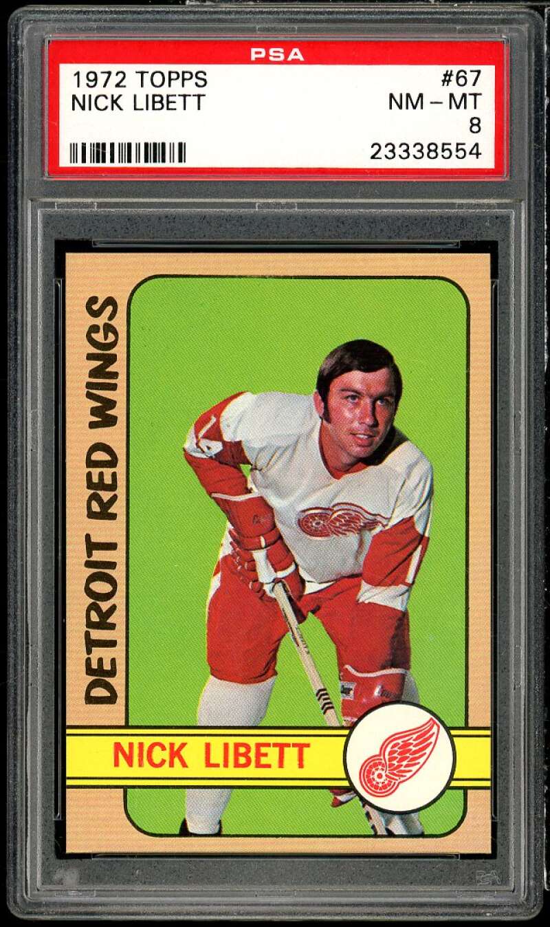 Nick Libett Card 1972-73 Topps #67 PSA 8 Image 1