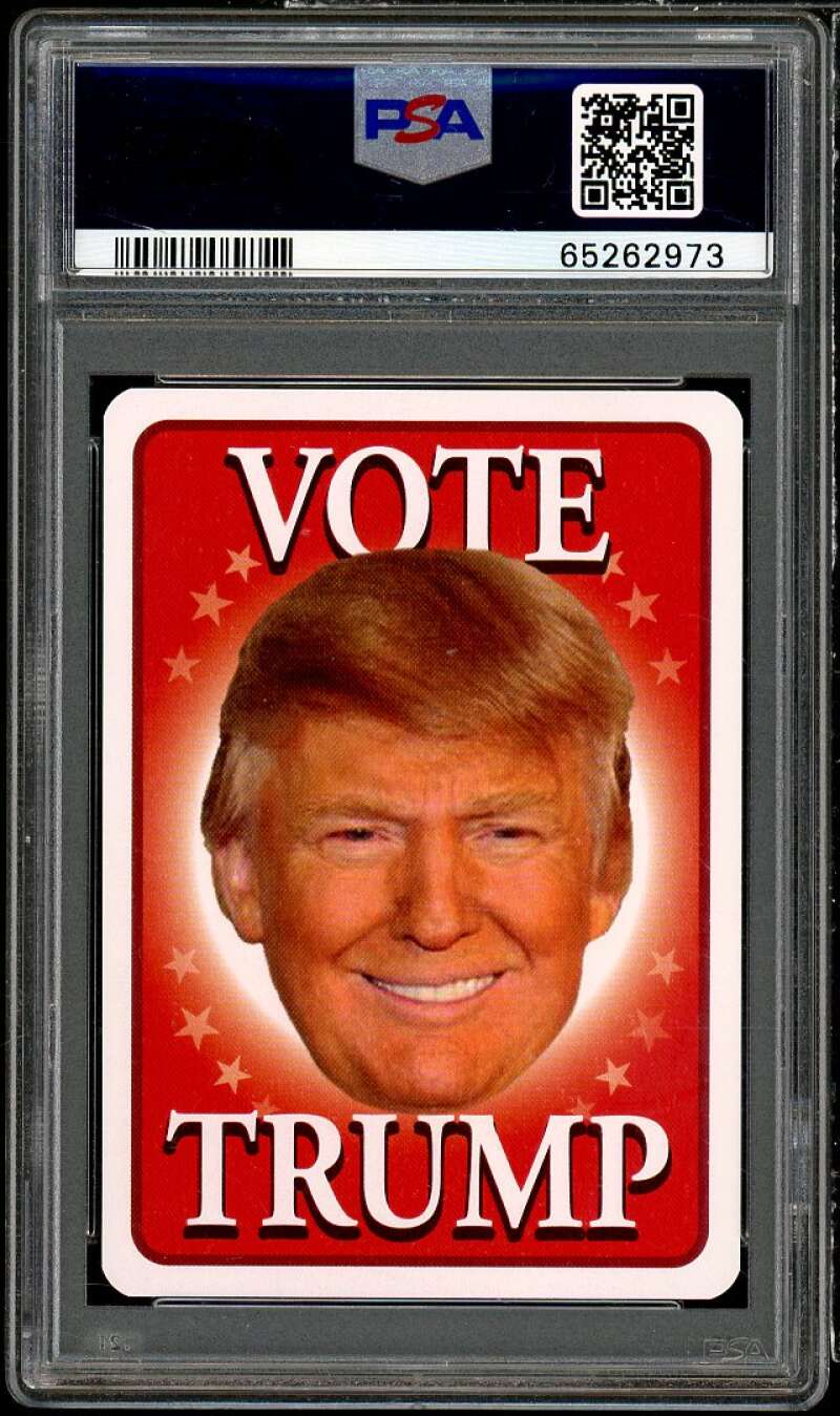President Donald Trump Card 2020 Hero Decks King Of Clubs #nno PSA 10 Image 2