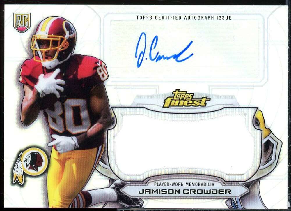Jamison Crowder Rookie 2015 Finest Jumbo Jersey Autographs Refractors #AJRRJC  Image 1