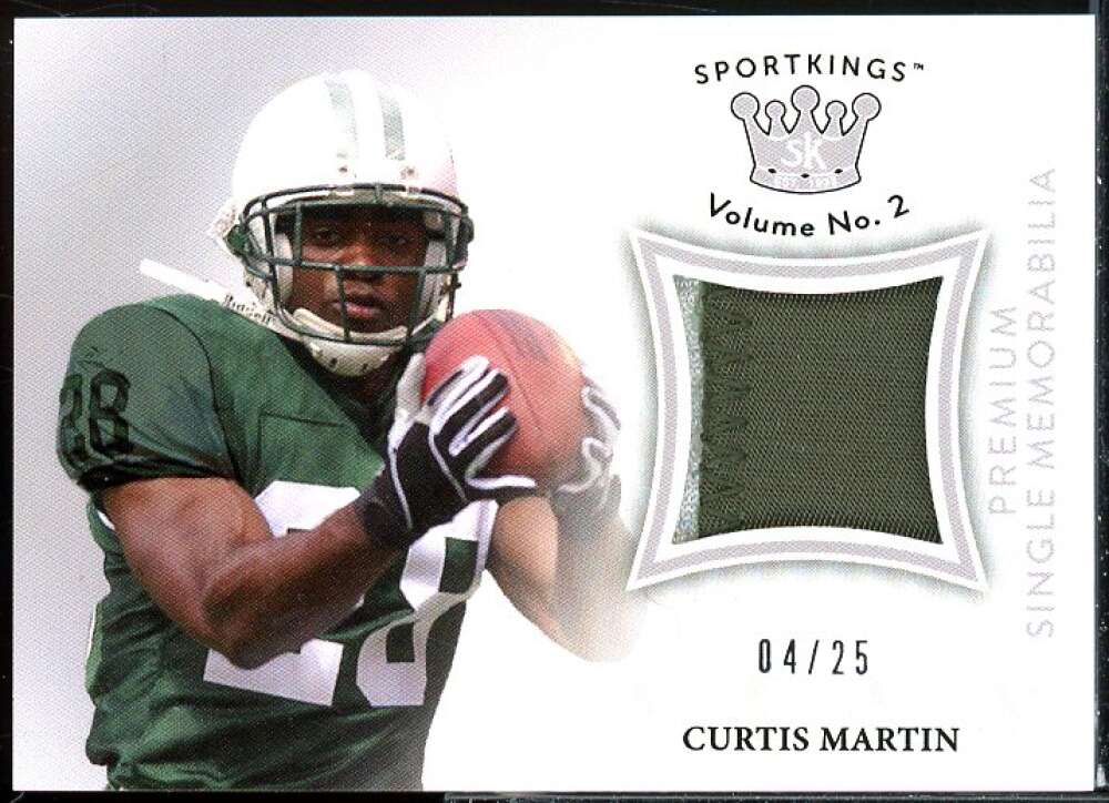 Curtis Martin Card 2021 Sportkings Volume 2 Premium Memorabilia Silver #SMPCM3  Image 1