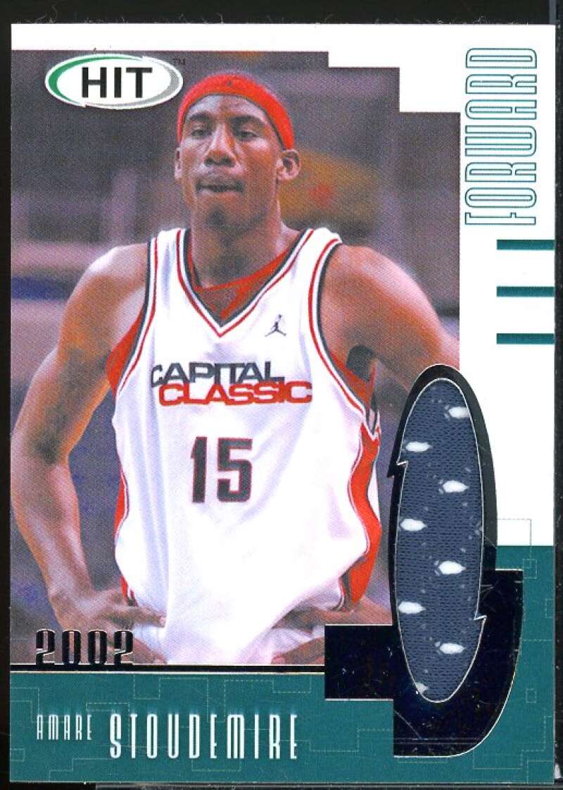 Amare Stoudemire Rookie Card 2002 SAGE HIT Authentic Jerseys #J7  Image 1