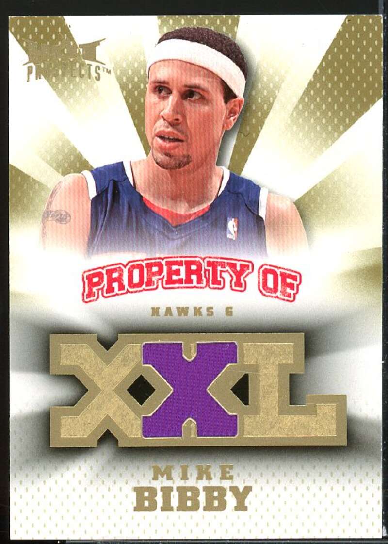 Mike Bibby Card 2008-09 Hot Prospects Property of Jerseys #POMB  Image 1