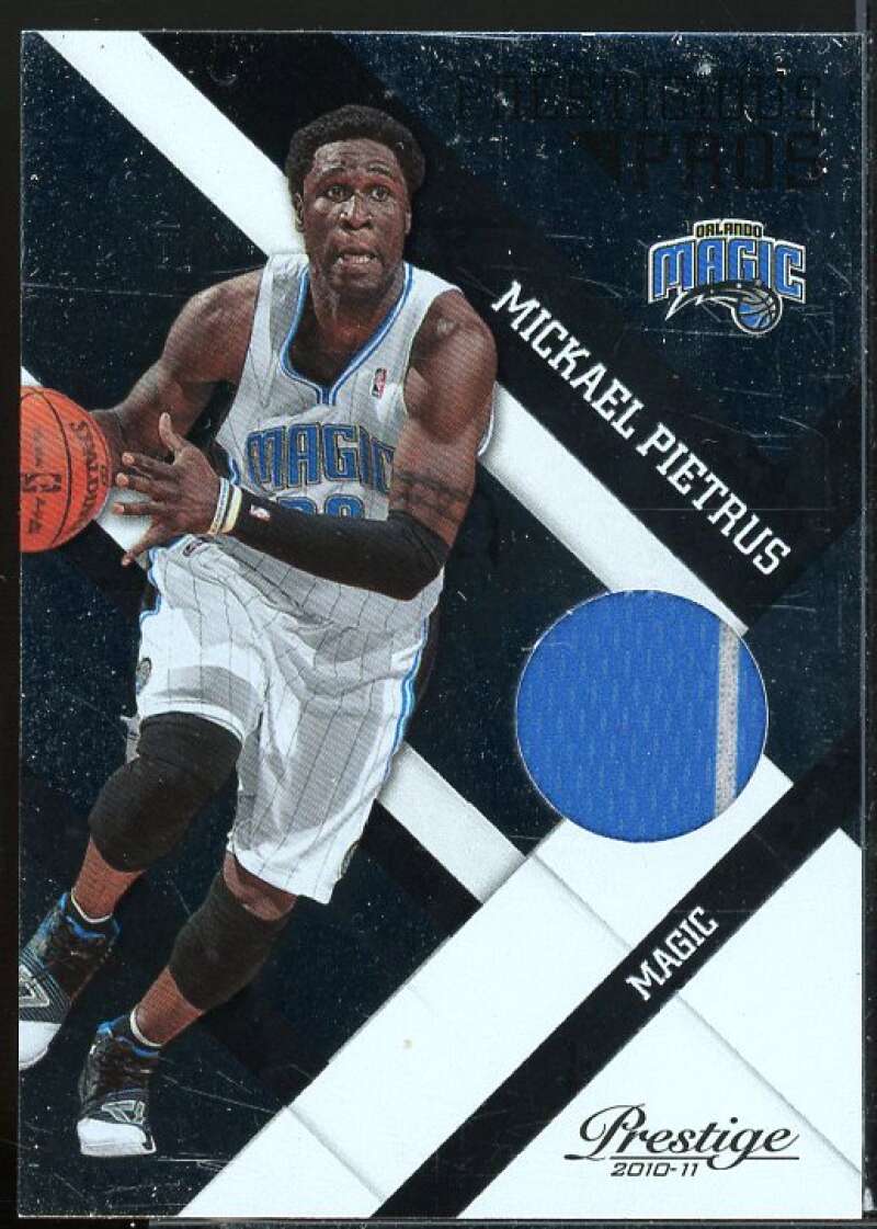 Mickael Pietrus Card 2010-11 Prestige Prestigious Pros Materials Black #31  Image 1