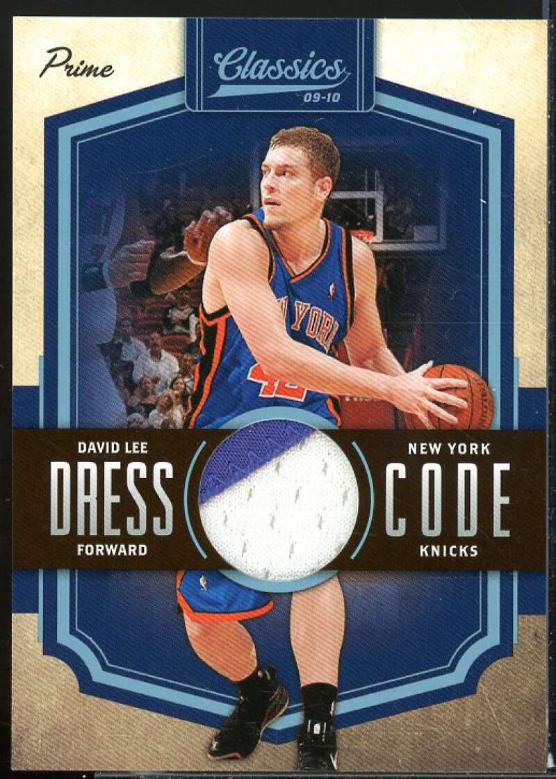 David Lee Card 2009-10 Classics Dress Code Jerseys Prime #11  Image 1