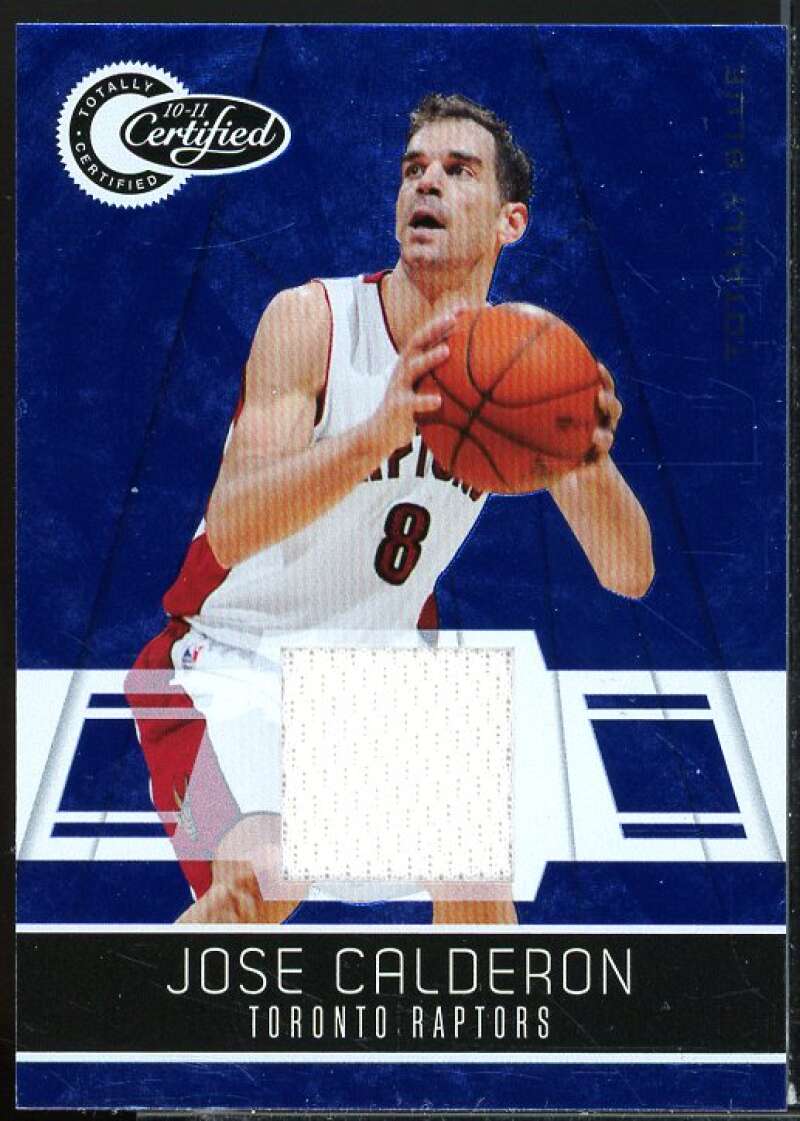 Jose Calderon Card 2010-11 Totally Certified Blue Materials #107  Image 1