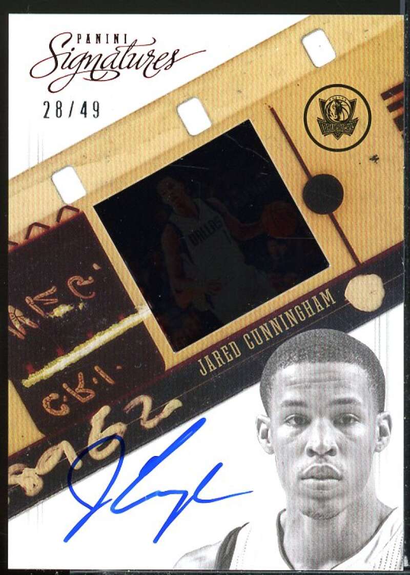 Jared Cunningham Card 2012-13 Panini Signatures Film Autographs Red #199  Image 1