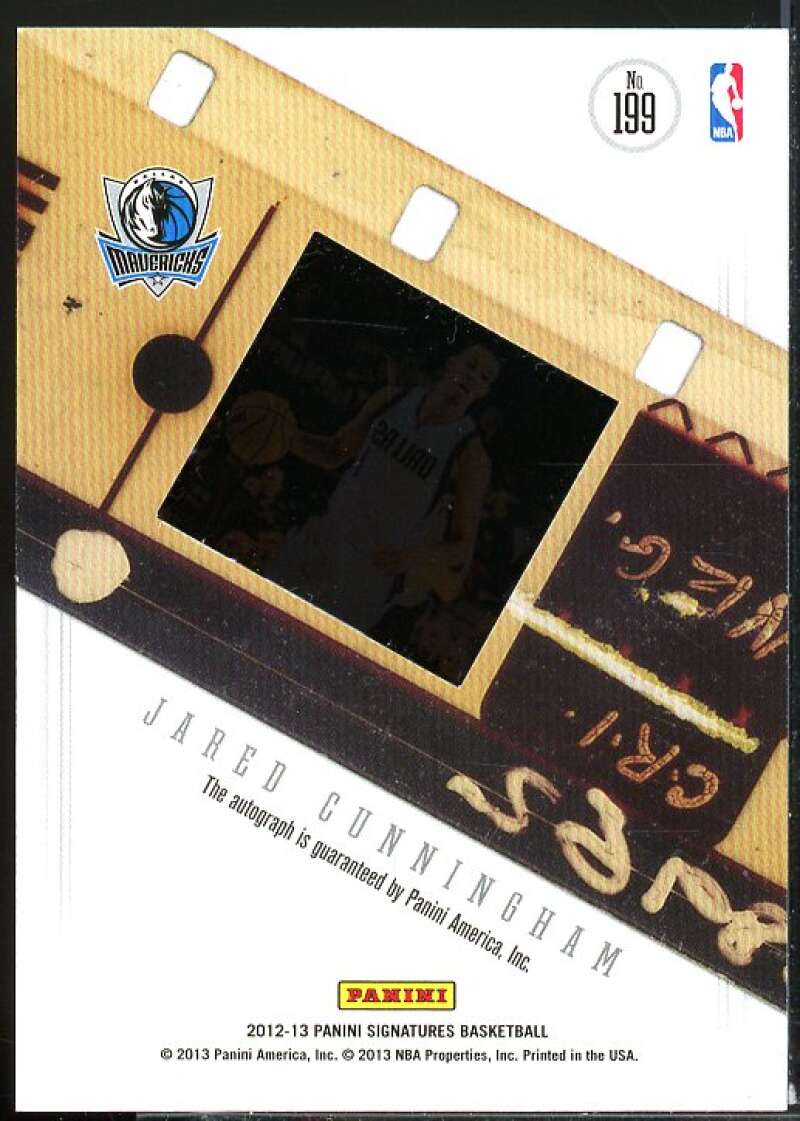 Jared Cunningham Card 2012-13 Panini Signatures Film Autographs Red #199  Image 2