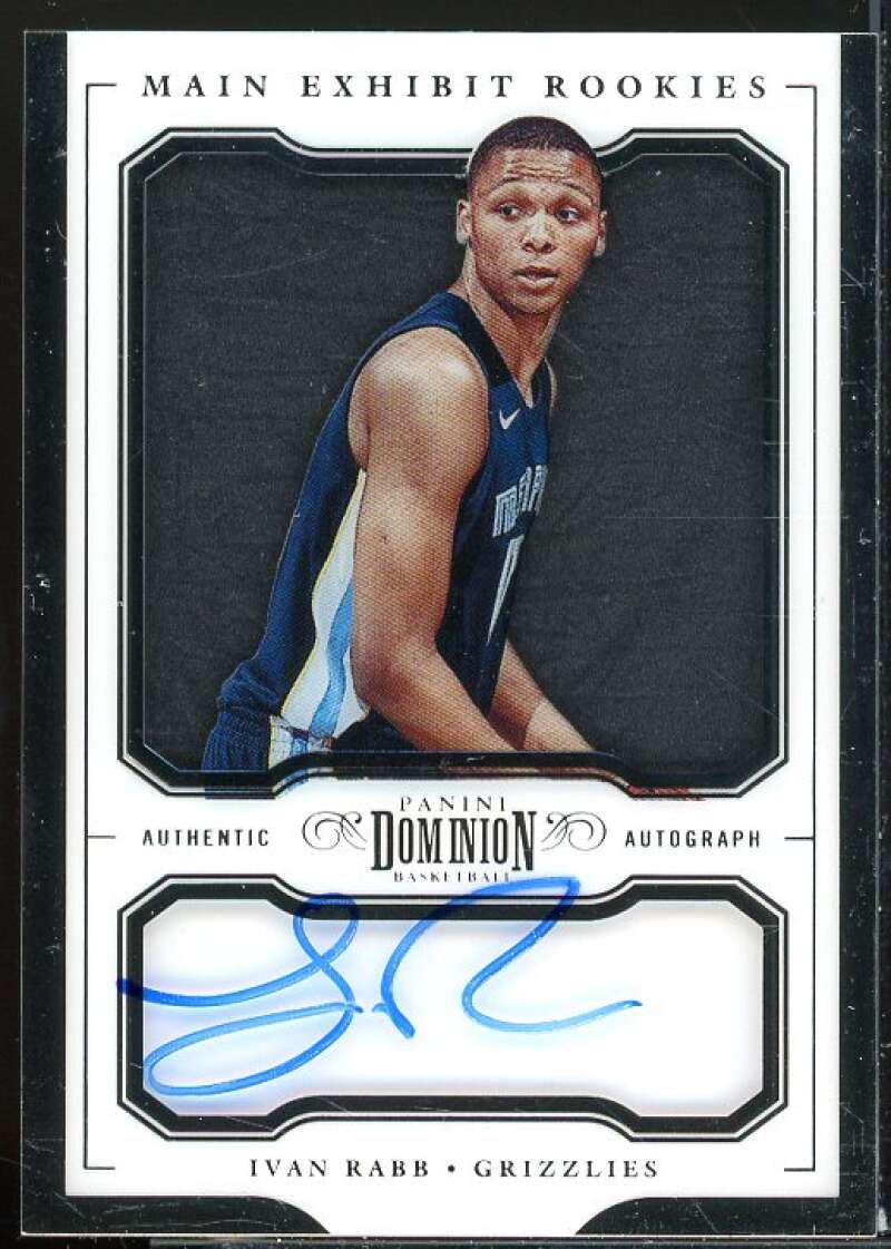 Ivan Rabb Rookie 2017-18 Panini Dominion Main Exhibit Rookie Autographs #14  Image 1