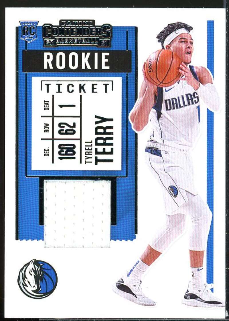 Tyrell Terry Rookie Card 2020-21 Panini Contenders Rookie Ticket Swatches #25  Image 1