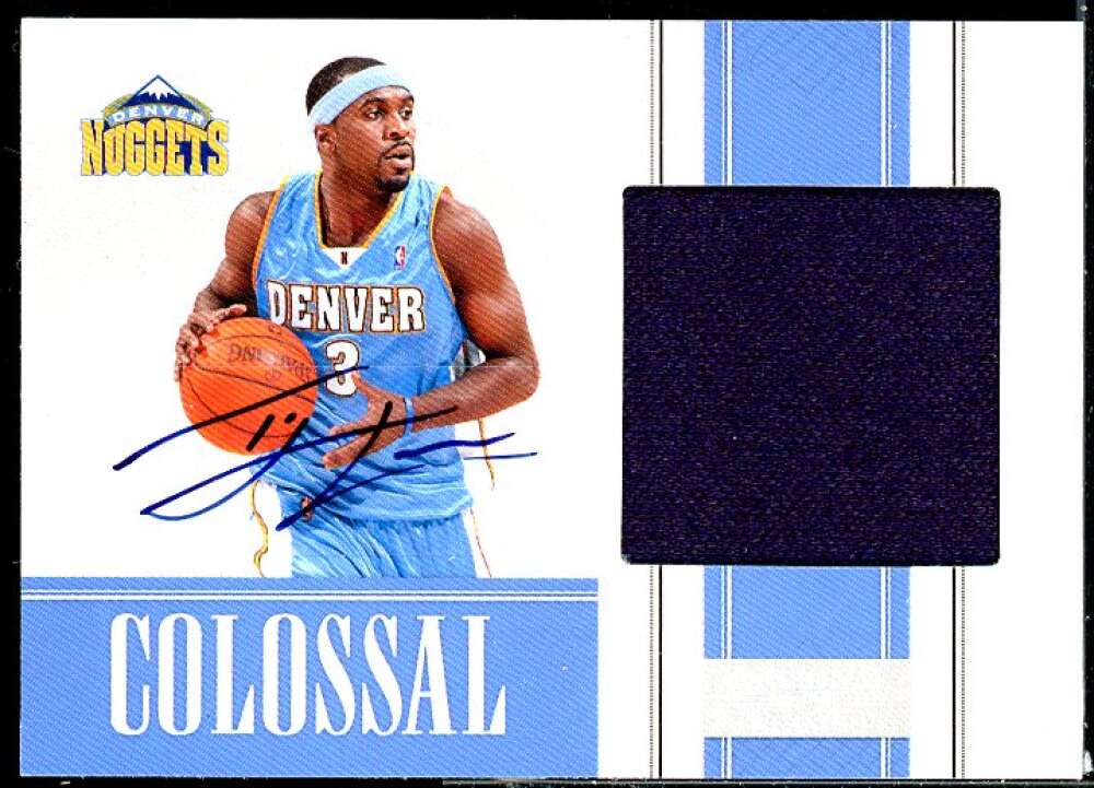 Ty Lawson 2009-10 Playoff National Treasures Colossal Materials Signatures #24  Image 1