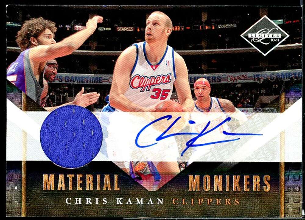 Chris Kaman Card 2010-11 Limited Monikers Materials #10  Image 1