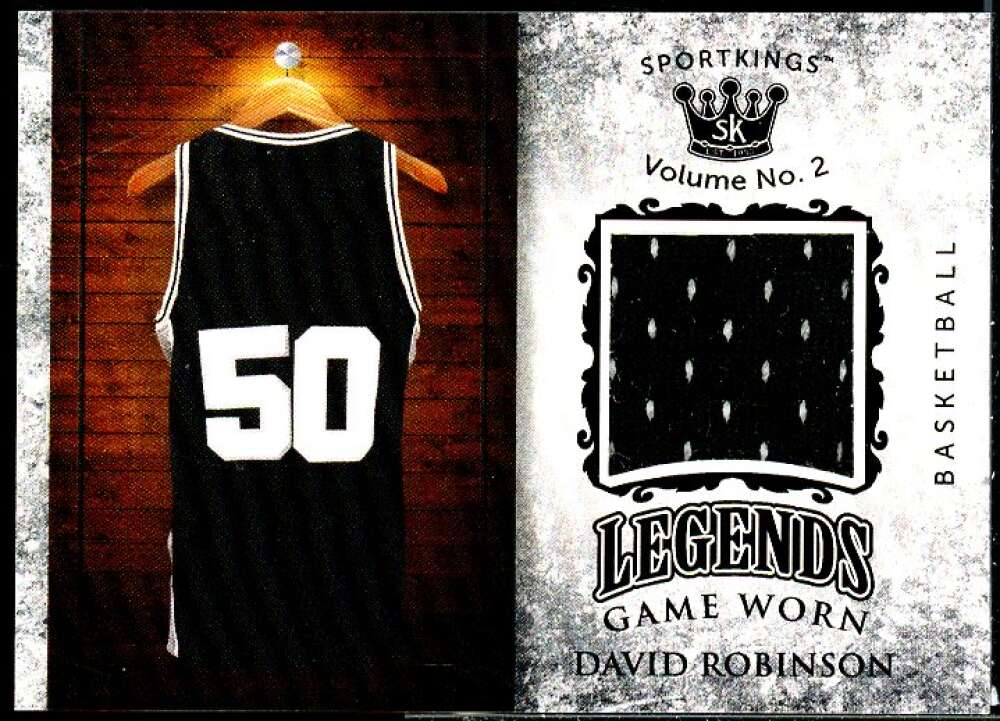 David Robinson Card 2021 Sportkings Volume 2 Legends Memorabilia #LSM24  Image 1