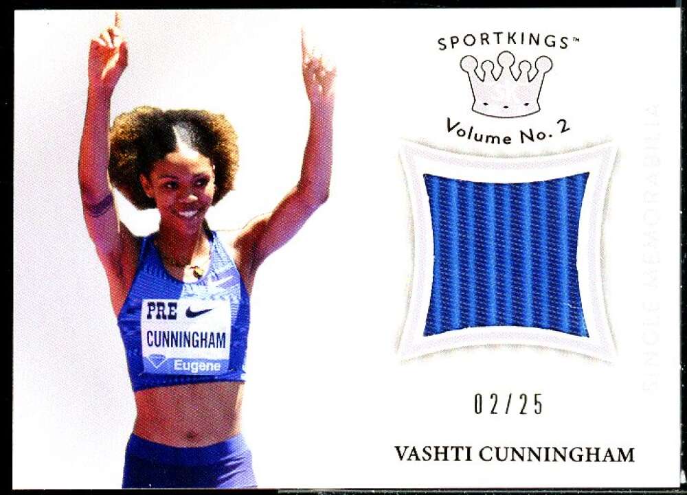 Vashti Cunningham Card 2021 Sportkings Volume 2 Memorabilia Silver #SMVC2  Image 1