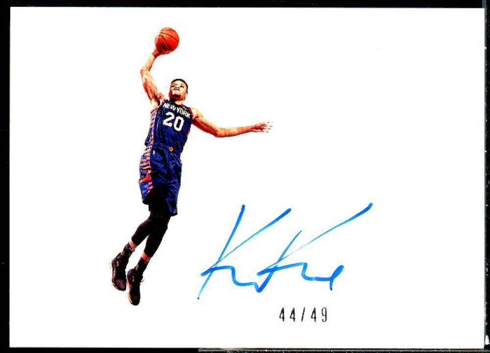 Kevin Knox II Card 2020-21 Panini Noir Shadow Signatures #7  Image 1