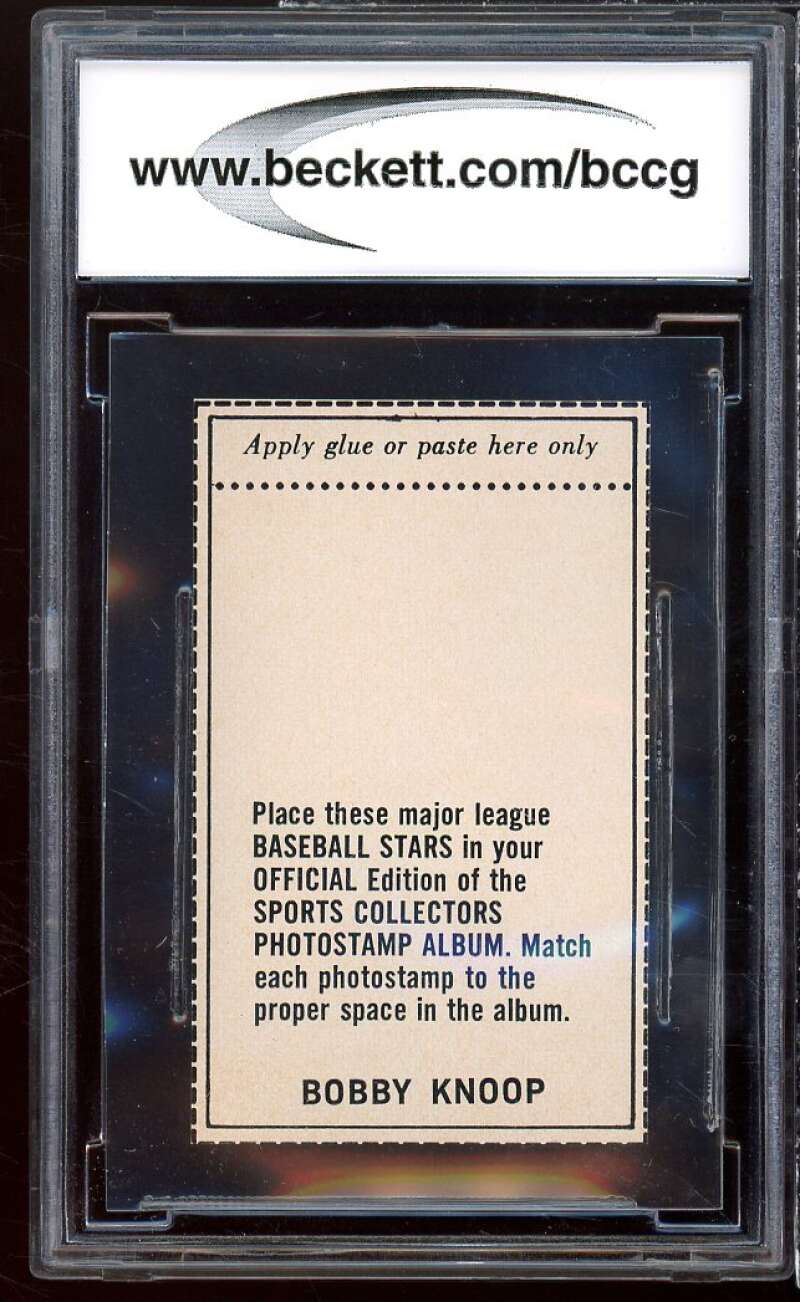 Bobby Knoop 1969 MLB Photo Stamps #23 BGS BCCG 9 Image 2