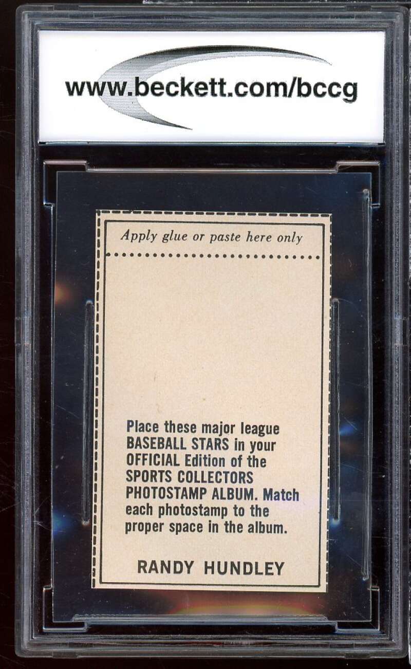 Randy Hundley 1969 MLB Photo Stamps #121 BGS BCCG 9 Image 2