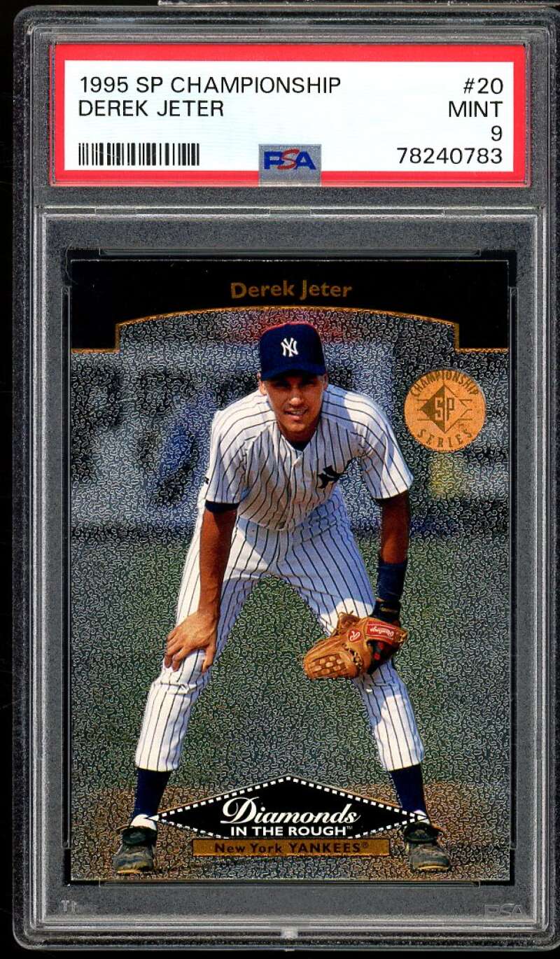 Derek Jeter Card 1995 SP Championship #20 PSA 9 Image 1