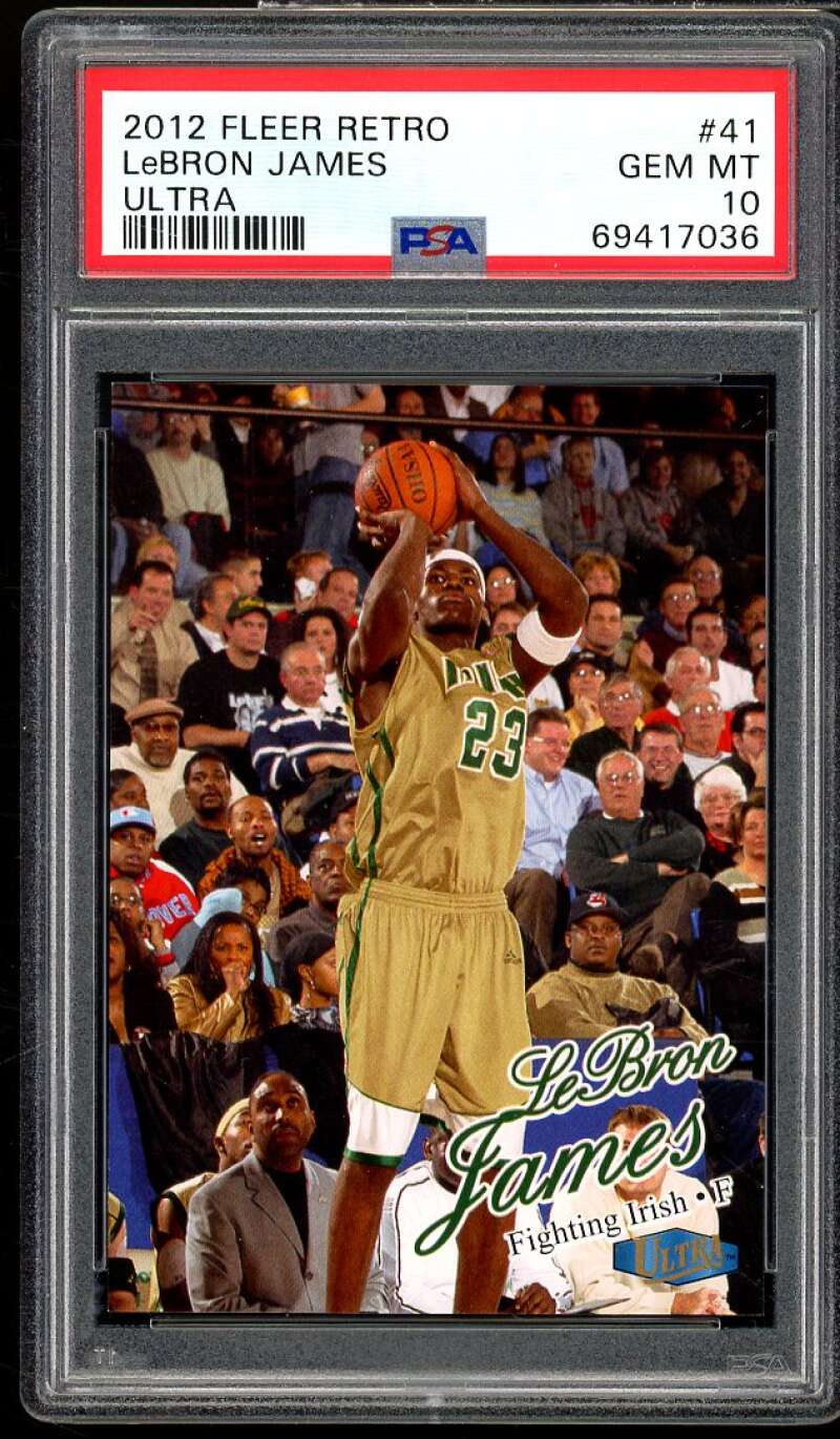 LeBron James Card 2012-13 Fleer Retro Ultra #41 PSA 10 Image 1