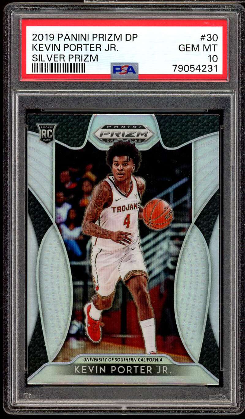 Kevin Porter Jr. Rookie Card 2019-20 Panini Prizm DP Silver Prizm #30 PSA 10 Image 1