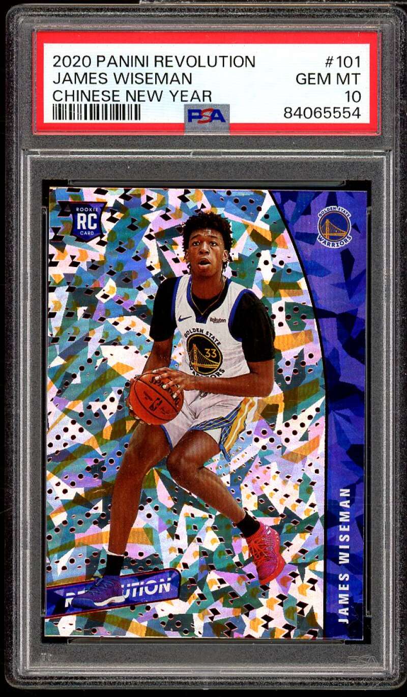 James Wiseman Rookie Card 2020-21 Panini Revolution Chinese New Year #101 PSA 10 Image 1