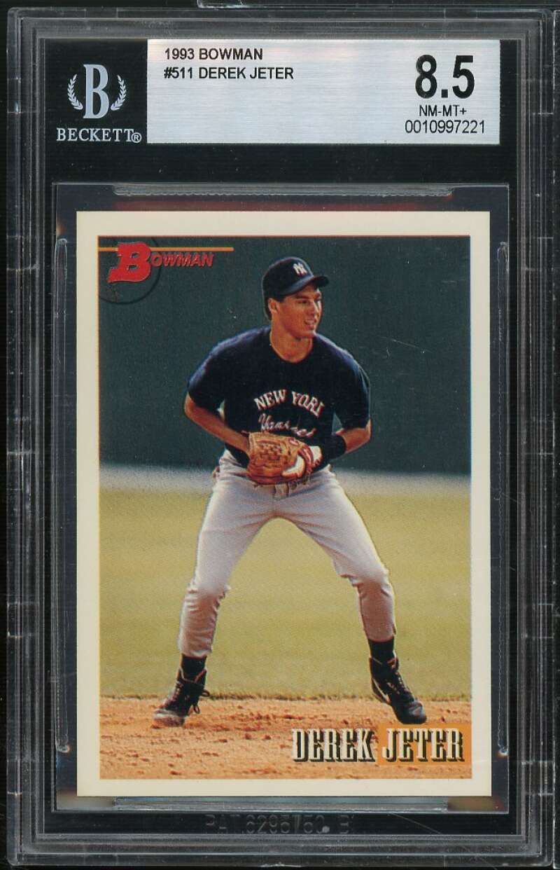 Derek Jeter Rookie Card 1993 Bowman #511 BGS 8.5 Image 1