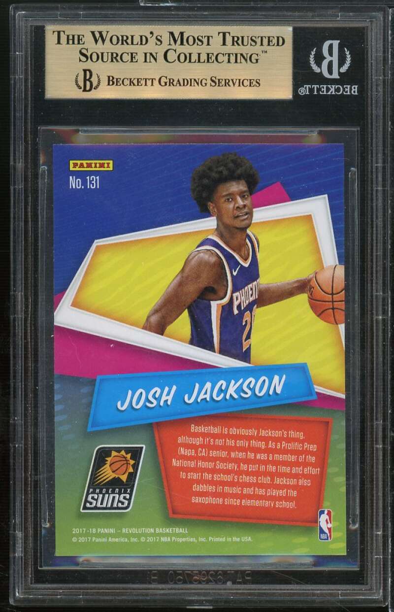 Josh Jackson Rookie Card 2017-18 Panini Revolution #131 (PRISTINE) BGS 10 Image 2