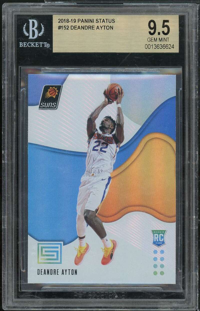 Deandre Ayton Rookie Card 2018-19 Panini Status #152 BGS 9.5 Image 1