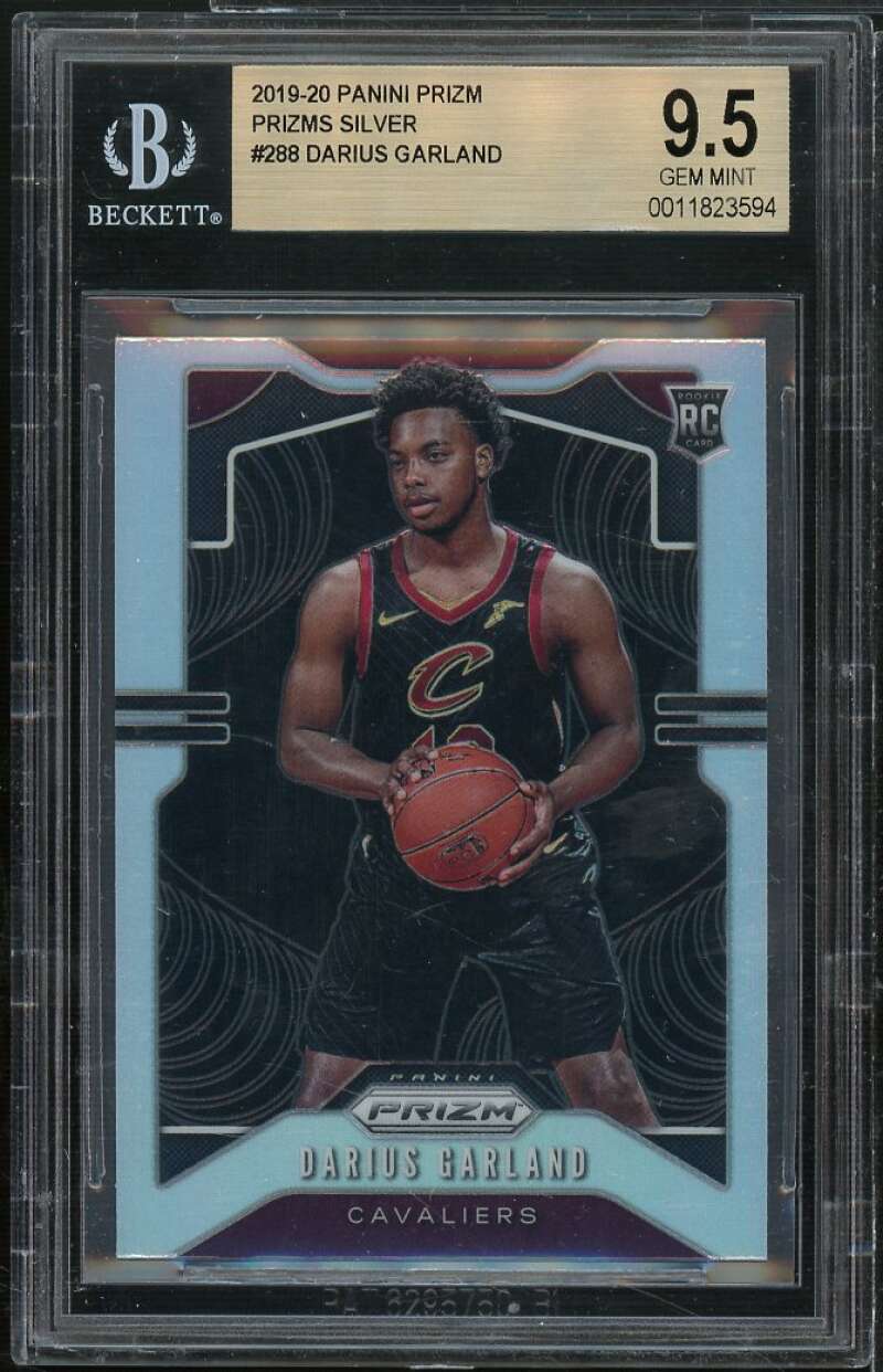 Darius Garland Rookie Card 2019-20 Panini Prizm Prizms Silver #288 BGS 9.5 Image 1