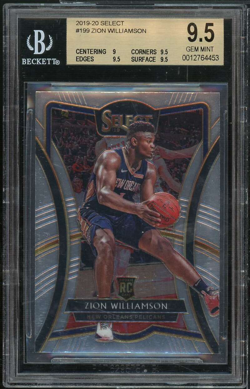 Zion Williamson Rookie Card 2019-20 Select #199 BGS 9.5 (9 9.5 9.5 9.5) Image 1