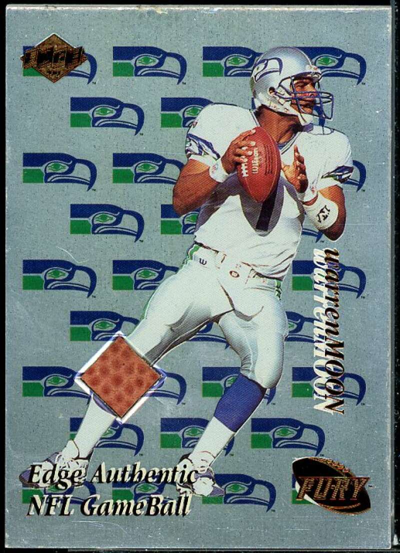 Warren Moon Card 1999 Collector's Edge Fury Game Ball #WM  Image 1