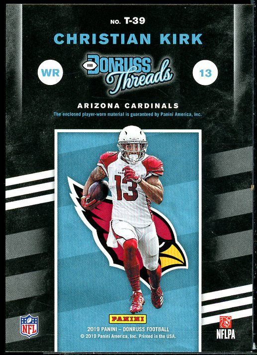 Christian Kirk Card 2019 Donruss Threads Blue #39  Image 2