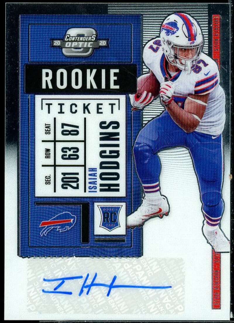 Isaiah Hodgins AU Rookie Card 2020 Panini Contenders Optic Silver #193  Image 1