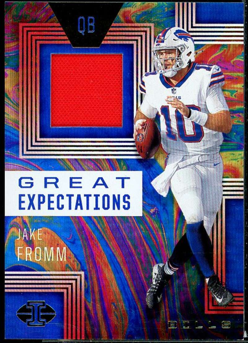 Jake Fromm Rookie Card 2020 Panini Illusions Great Expectations Relics #6  Image 1