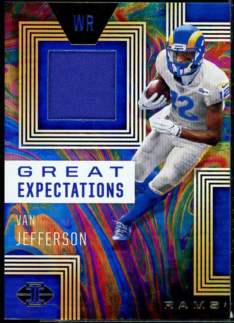 Van Jefferson Rookie Card 2020 Panini Illusions Great Expectations Relics #28  Image 1