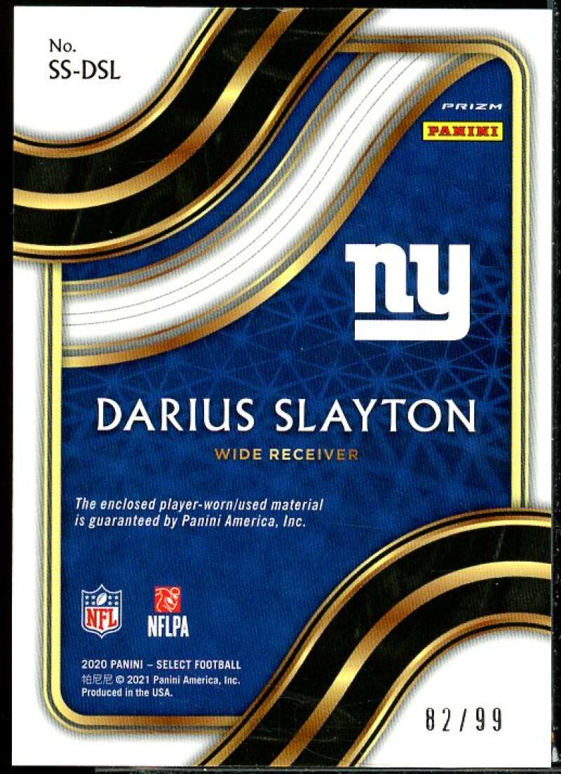 Darius Slayton Card 2020 Select Select Swatches Prizm #5  Image 2